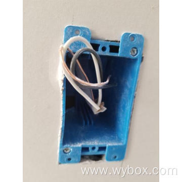 1 Gang Blue PVC Electrical Switch and Outlet Wall Socket Box B120A single Plastic receptacle box smart touch surface